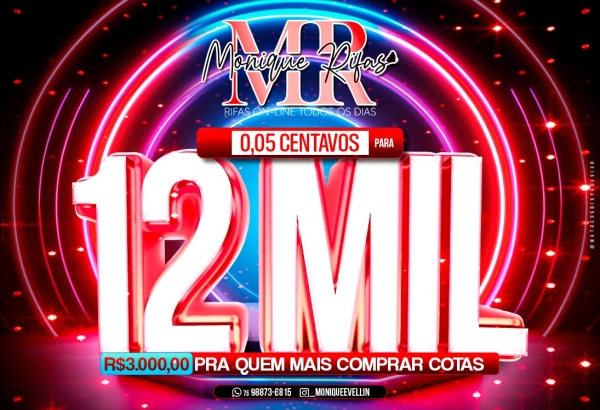 0,05 centavos para 12.000,00 mil 